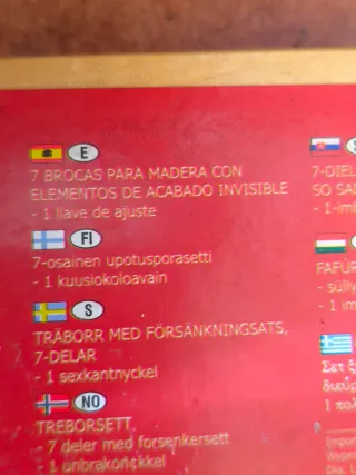 2 Juegos Brocas Madera BGS Technic