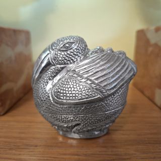 Antica Scatola di betel Cambogiana in argento 900