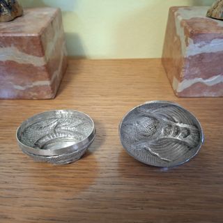 Antica Scatola di betel Cambogiana in argento 900