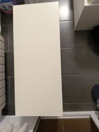 Banco Zapatero IKEA TJUSIG Blanco/Inox