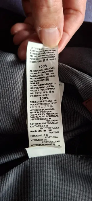 Gabardina hombre negra