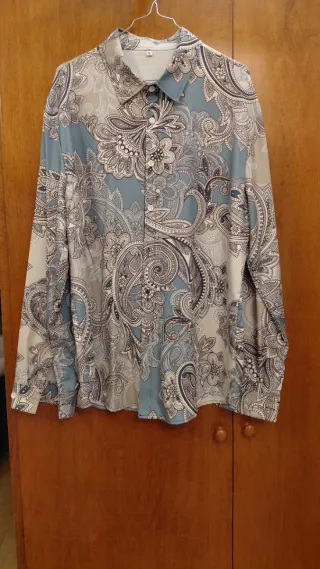 Camicia uomo fantasia paisley XL