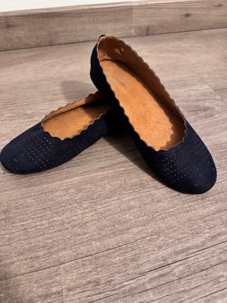 Manoletinas Sfera azul marino niña t36