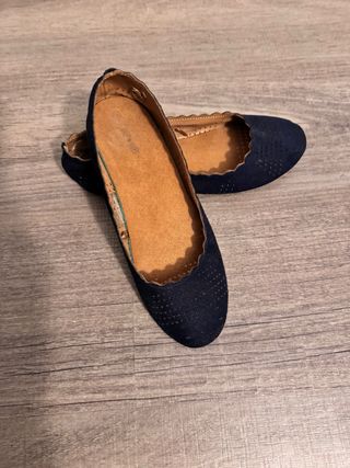 Manoletinas Sfera azul marino niña t36