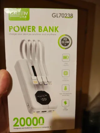 Power Bank GreenLyca 20000 mAh Carga Rápida