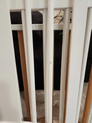 Cuna de madera blanca haya