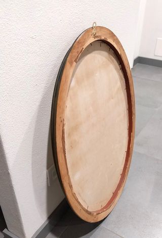 Specchio Ovale Vintage Dorato 80cm