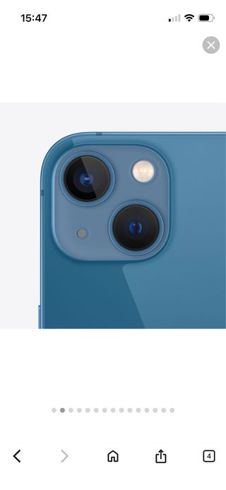 iPhone 13 mini azul casi nuevo