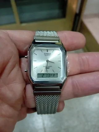 CASIO VINTAGE AQ-230EM-7A/NEW VERSION/OFERTA flash