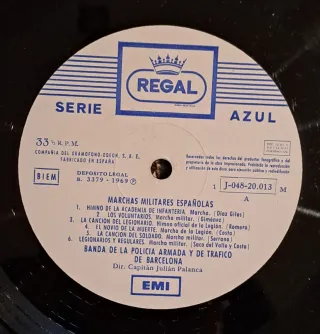 Vinilo Marchas Militares Españolas 1969