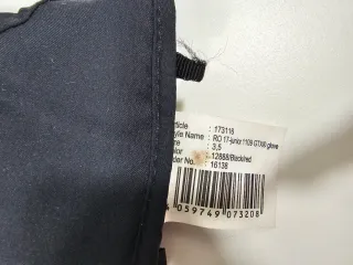 Guantes Ziener Gore-Tex Negro/Rojo Talla 3.5