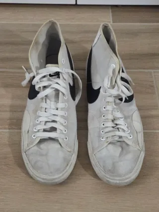 Nike SB Blazer Mid Tela Bianco Nero