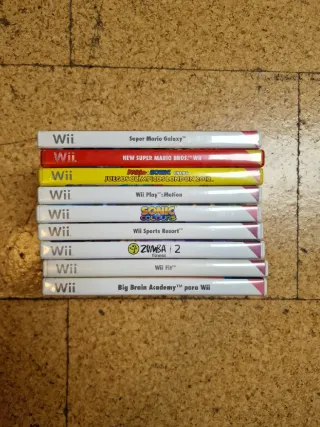 Pack Nintendo Wii Blanca + 2 Mandos + 9 Juegos