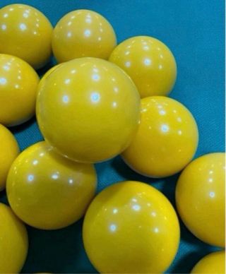 20 Bolas Futbolín Amarillas Pesadas