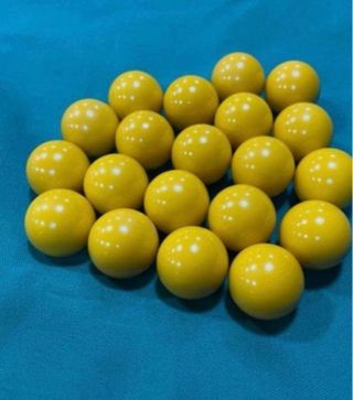 20 Bolas Futbolín Amarillas Pesadas
