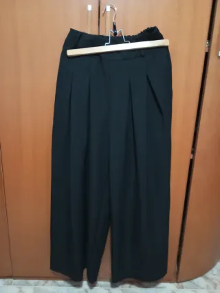 Pantalón vestir ancho negro