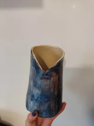 Jarra cerâmica artesanal multicolor