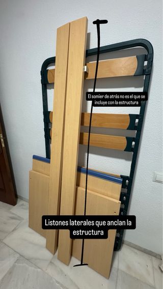 Estructura Cama Nido Marca Flex y somier