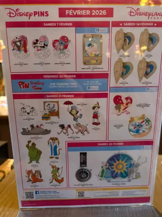 Pins Disneyland Febrero 2026