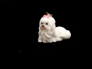 Llavero Bichón maltés