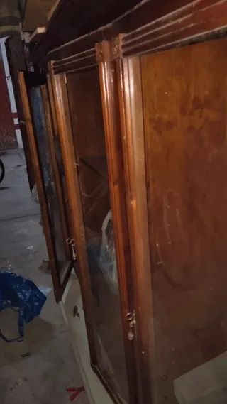 Mesa antigua de madera,mueble bar 2 piezas,etc