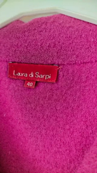 Chaqueta de lana morada