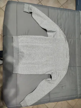 Felpa Adidas grigia con bande