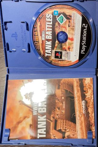 WWII: Tank Battle PS2 - Manual incluido