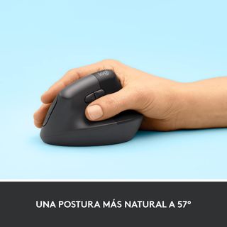 Logitech Lift Ratón Ergonómico Vertical, Inalámbri