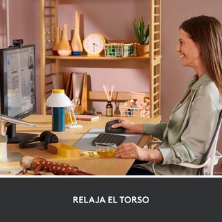 Logitech Lift Ratón Ergonómico Vertical, Inalámbri