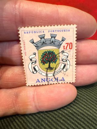 Colección sellos mundo Portugal Angola Mozambique