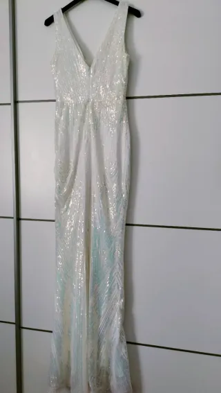 Vestido de Novia Blanco Brillante
