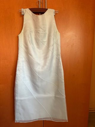 Vestido de fiesta azul celeste