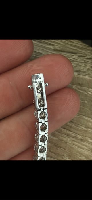 Pulsera de plata s925 y moissanitas