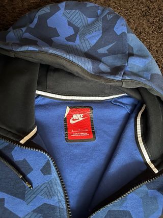 Sudadera Nike Tech Fleece Camuflaje Azul