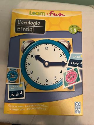 Juego educativo L'orologio El reloj 5-9 años