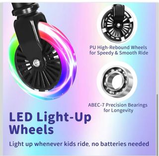 Patinete Infantil Beleev V3 con Luces LED