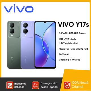 VIVO Y17s 4G , REACONDICIONADO marcas minimas, teléfono móvil teléfonos móviles inteligentes versión Global Original CPU MediaTek Helio G85 6,56 pulgadas 5000mAh batería 50MP cámaras