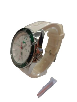 RELOJ DE CUARZO LACOSTE SEATTLE 2010802 VERDE Y BLANCO 42MM