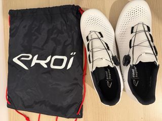 Zapatillas Ciclismo Ekoi Blancas Talla 43