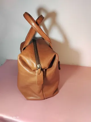 Borsa vera pelle color cuoio