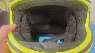 Casco AGV Amarillo y Negro Valentino Rossi