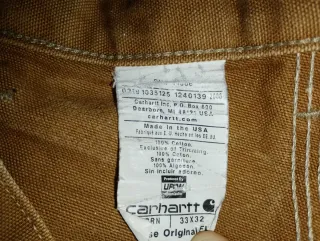Pantaloni Carhartt Vintage Double Knee Beige