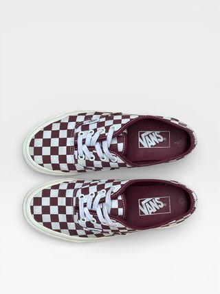 Zapatillas Vans Authentic 38, Checkerboard granate