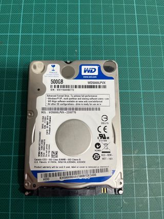 Disco Duro 2.5 500GB WD WD5000LPVX
