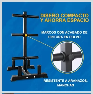 Rack para discos y barras de pesas