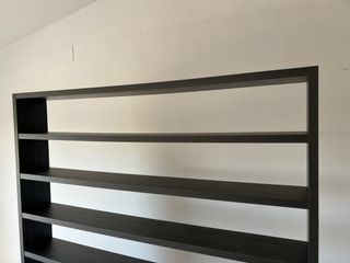 Estantería Negra/Marrón Madera