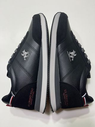 Sapatilhas U.S. Grand Polo Pretas e Cinza