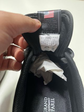 Sapatilhas U.S. Grand Polo Pretas e Cinza