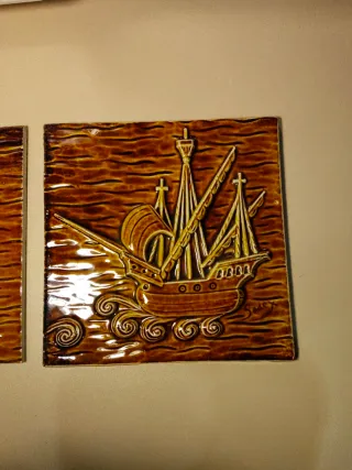 Baldosas cerámica decorativas barco